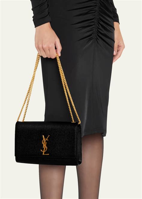 ysl kate medium black silver|kate medium crossbody bag.